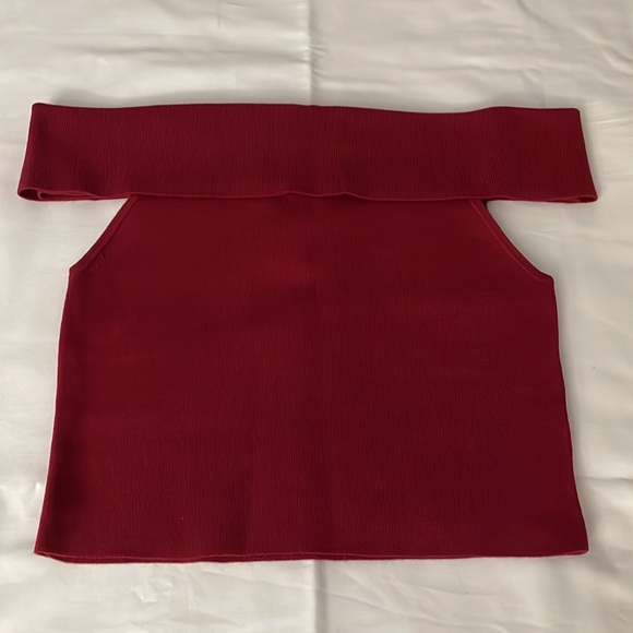 Express crop top dark red XS - Picture 3 of 6